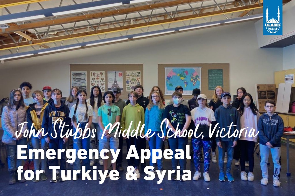 John Stubbs Middle School - Emergency Appeal for Turkiye/Syria